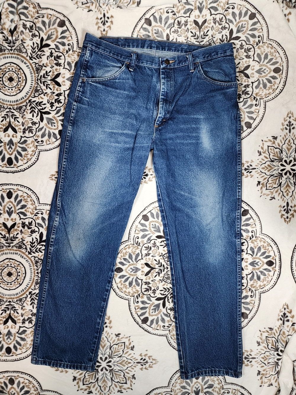 Rustler Relaxed Fit Jeans in Blue Denim